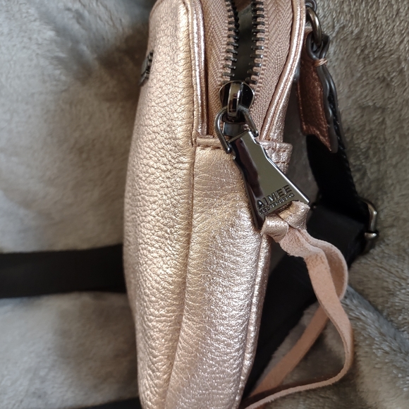 Aimee Kestenburg Pink Metallic Just Saying Crossbody Purse - Picture 4 of 13